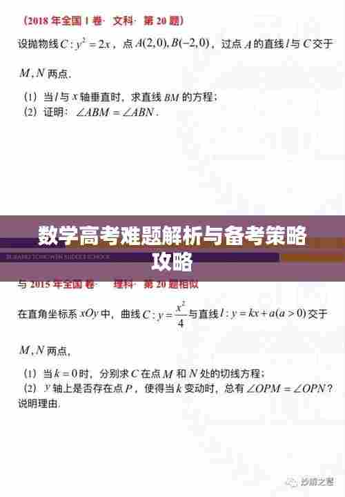 数学高考难题解析与备考策略攻略