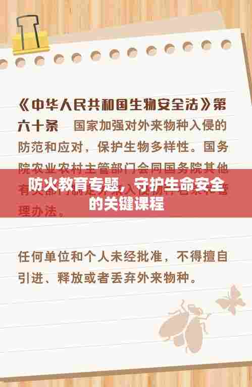防火教育专题，守护生命安全的关键课程