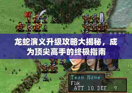 龙蛇演义升级攻略大揭秘，成为顶尖高手的终极指南