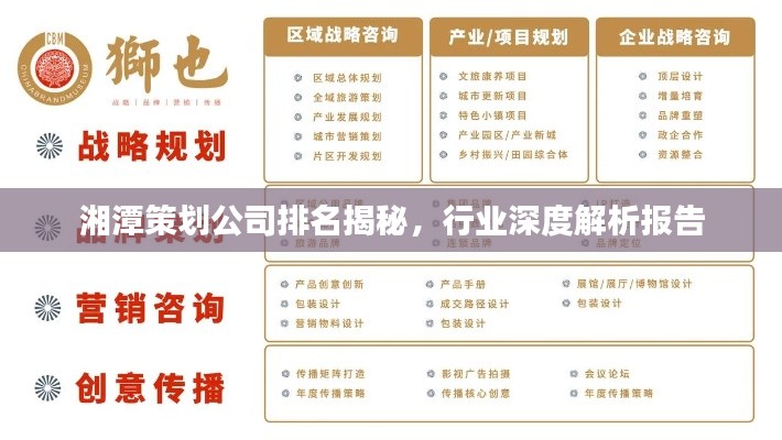 湘潭策划公司排名揭秘,行业深度解析报告