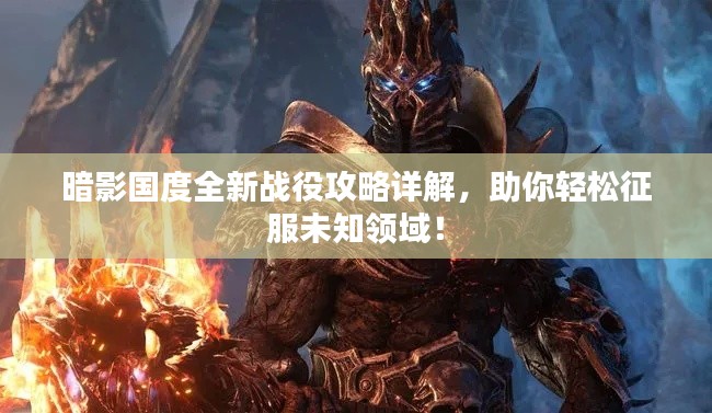暗影国度全新战役攻略详解，助你轻松征服未知领域！