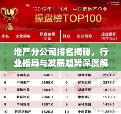 地产分公司排名揭秘，行业格局与发展趋势深度解析