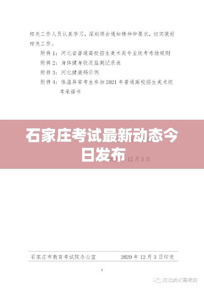 石家庄考试最新动态今日发布