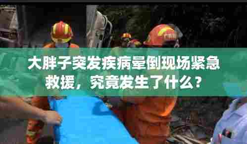 大胖子突发疾病晕倒现场紧急救援，究竟发生了什么？