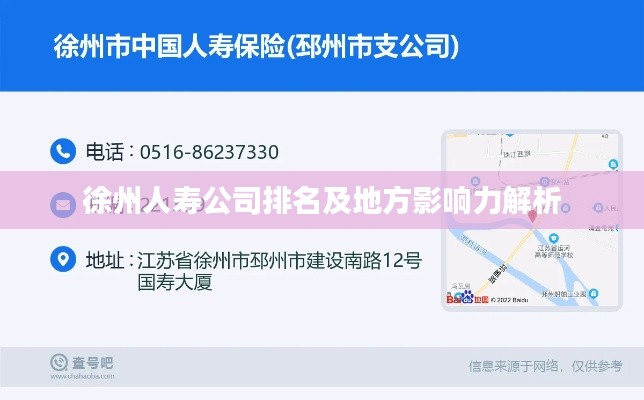 徐州人寿公司排名及地方影响力解析