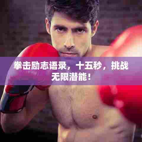 拳击励志语录，十五秒，挑战无限潜能！