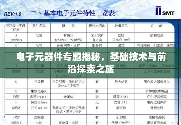 电子元器件专题揭秘,基础技术与前沿探索之旅