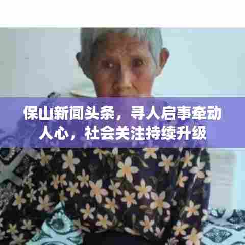 保山新闻头条，寻人启事牵动人心，社会关注持续升级