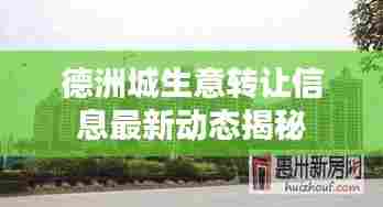 德洲城生意转让信息最新动态揭秘