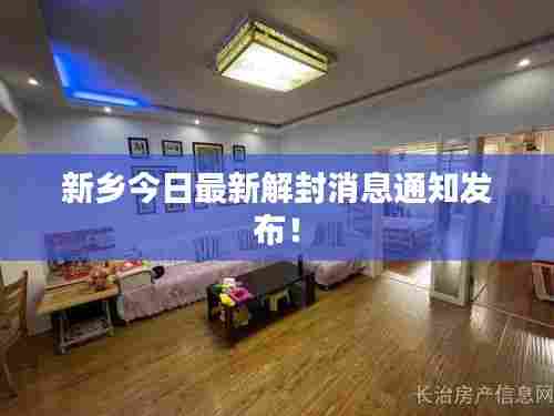 新乡今日最新解封消息通知发布！