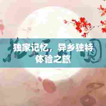 独家记忆，异乡独特体验之旅